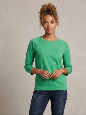 Gap Crew Neck Emerald Green Pullover Sweatshirt Size XS EUC